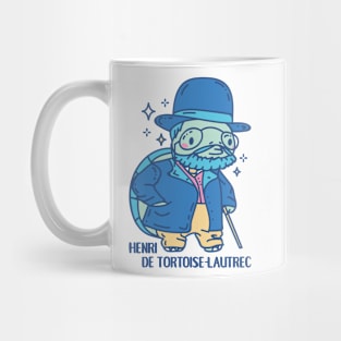 Henri De Tortoise Lautrec Funny Animal Artist pun Mug